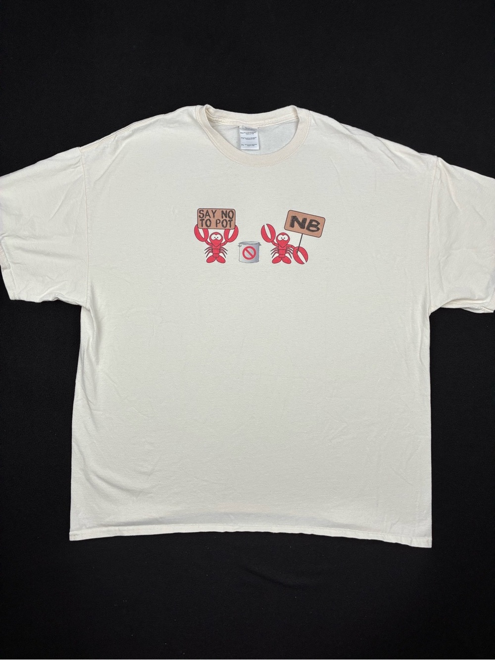 VTG 2XL Gildan Tshirt Lobsters Comedy Graphic Oversized Destination Tee Skater
